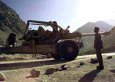Soldier on watch at LoC