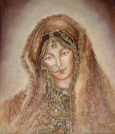Begum with nose ring